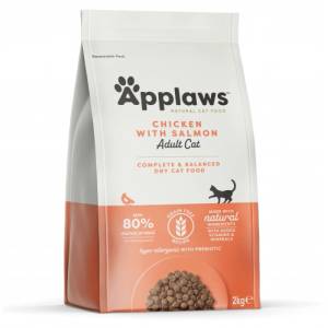 Applaws Adult, Chicken with Extra Salmon GRAIN FREE - храна за котки над 1 година с 80% пиле и риба сьомга 7, 5 кг 4073