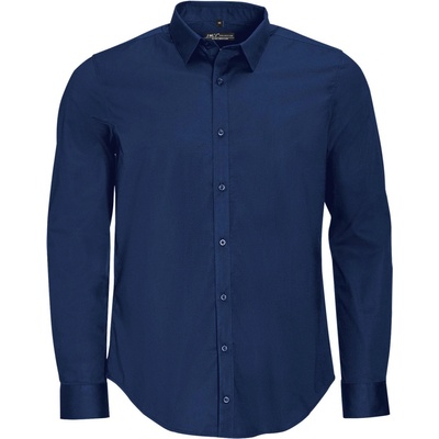 Sol's Blake men pánska košeľa s dlhým rukávom SL01426 dark blue