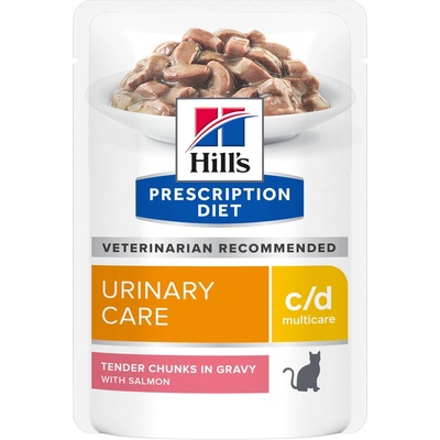 Hill's Prescription Diet C/D Multicare Starostlivosť o močový systém losos 24 x 85 g
