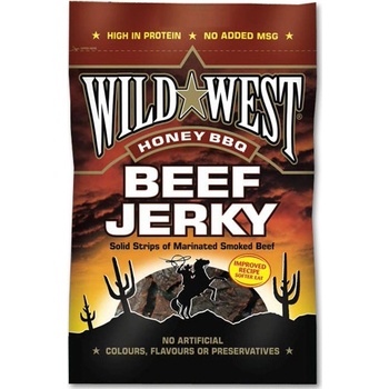 Wild West Honey BBQ Beef Jerky Bez lepku Údené 25 g