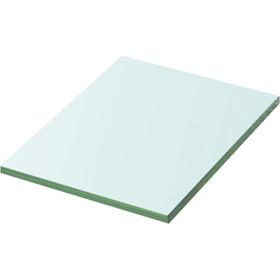 vidaXL Плоча за рафт, прозрачно стъкло, 20 x 15 см (243803)