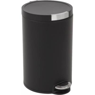EKO-Europe EKO Кош за отпадъци с педал ARTISTIC - 12 литра - черен (EKO 922512 - Matt black)