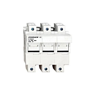 Pojistkový odpínač Schrack 100A 3-pólový VLO22 pro válcové pojistky 22x58 mm