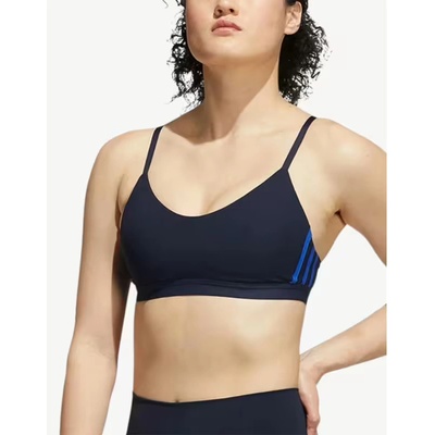 Adidas All Me 3-Stripes Bra Blue