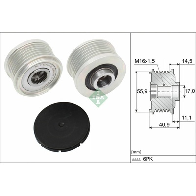 Voľnobežka alternátora Schaeffler INA 535 0012 10