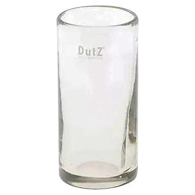 Skleněná váza DutZ Cylinder, výška 12 cm, průměr 5,5 cm, barva čirá