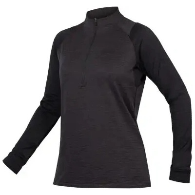 Endura Singletrack Fleece dlhý rukáv čierna dámsky