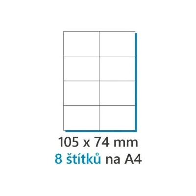 Etikety univerzálne 297x420mm Agipa A3 100 hárkov