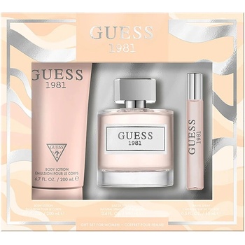 GUESS 1981 Подаръчен комплект за жени Размер EDT 100 ml + 200 ml лосион за тяло + EDT 15 ml