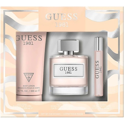 GUESS 1981 Подаръчен комплект за жени Размер EDT 100 ml + 200 ml лосион за тяло + EDT 15 ml