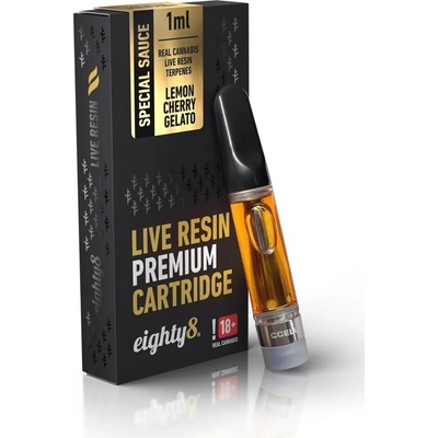Eighty8 CBD Cartridge Lemon Cherry Gelato živé živicové terpény 1 ml