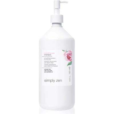 simply zen Smooth & Care Shampoo изглаждащ шампоан против цъфтене 1000ml