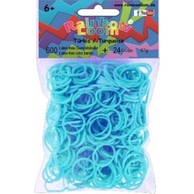 RAINBOW LOOM Original gumičky 600 kusov tyrkysové