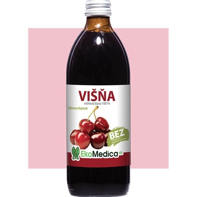 EkoMedica Czech Višňa 100% šťava 0,5 l
