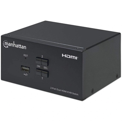 Manhattan 153522 KVM превключвател Черен (153522)