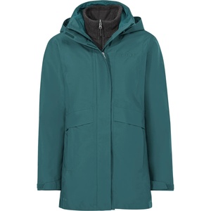 Vaude Дамско 3-в-1 яке Vaude Women's Idris 3In1 Parka IV 3-in-1 jacket - Dark Fjord Green - размер 46 (EU) (104-7033-0217)