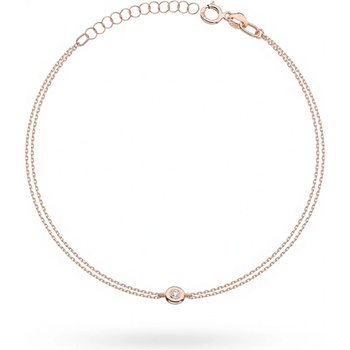 Blink-Blink retiazkový náramok z ružového zlata s diamantom 6158RDB