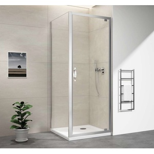 SAPHO Sigma Simply - Душ кабина с въртяща се врата 80x100 см, вариант за ляво/дясно, прозрачно стъкло/хром GS1279GS3110 (GS1279GS3110)