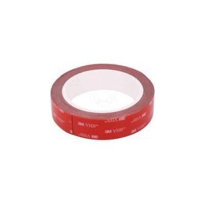 Páska upevňovací W 25mm L 5m Thk 0,6mm akrylové šedá 25N/cm