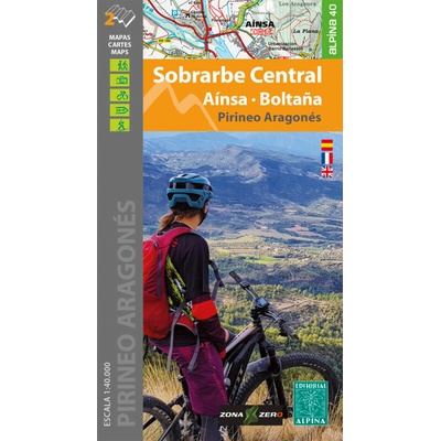 Sobrarbe Central - Ainsa - Boltana - Pirinea Aragones 2 mapy 1:40 t.