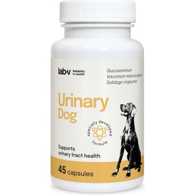 Lab-v Urinary Dog - Подкрепа при инфекции на пикочните пътища при кучета 45 капсули
