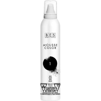 Bes barevné pěnové tužidlo 1 černá 200 ml