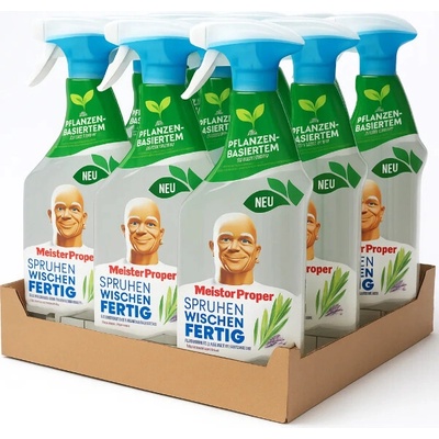Mr.Proper čistič na sklo Rozmarýn a Levandule10 x 800 ml