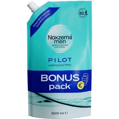 NOXZEMA Ноксима Освежаващ душ гел Pilot , Noxzema Men Pilot Refreshing Bath Bonus Pack Refill 600ml