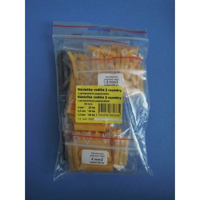Návlačka vodiče 1,0-1,5+1,5-2,5+4 mm2 včetně lih.fixu