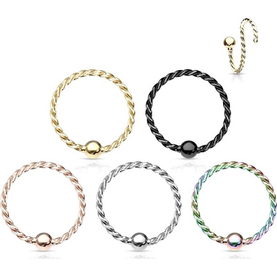 Šperky4U piercing do nosu kruh N0131-W