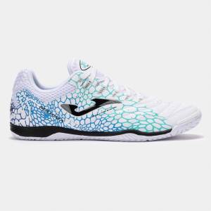 Joma Футболни обувки Joma Men's Jomas Maxima 34 Indoor Football Boots - White/Blue