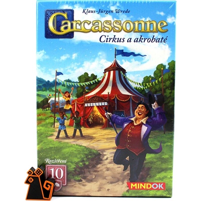 Mindok Carcassonne 10. rozšíření Cirkus a akrobaté
