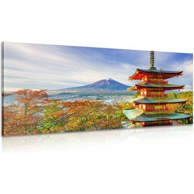 Obraz výhled na Chureito Pagoda a horu Fuji - 120x60