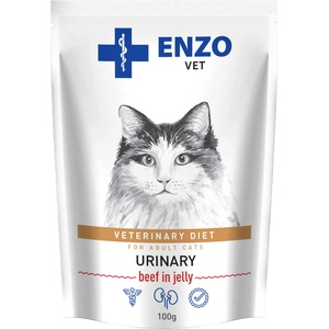 ENZO VET Уринарен с говеждо в желе за котки 100g
