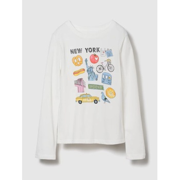 GAP Бебешка тениска с щампа Gap GAP | Byal | Момичешки | XS