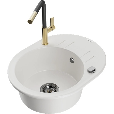 Mexen Kevin гранитна мивка с 1 камера с отцеждащо място и кухненски (6517-20-670401-57-B)