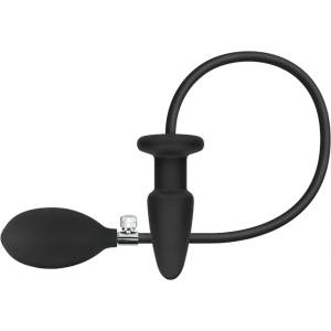EasyToys - анален плъг с помпа - черен - desirel