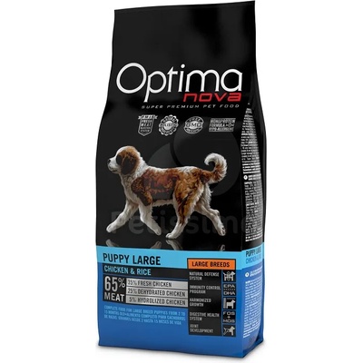 Optimanova Dog Puppy Large Chicken & Rice 12 кг