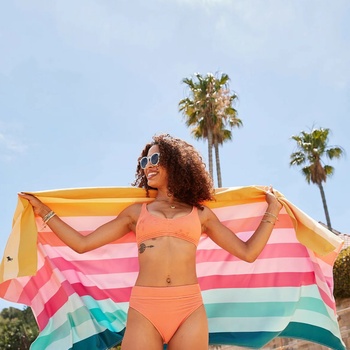 Dock & Bay: Бързосъхнеща плажна кърпа Coastal Candy - XL 200х90см (5061011623430)