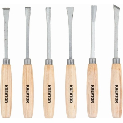 Mini řezbářské nožíky / dláta 6ks KREATOR KRTH23203