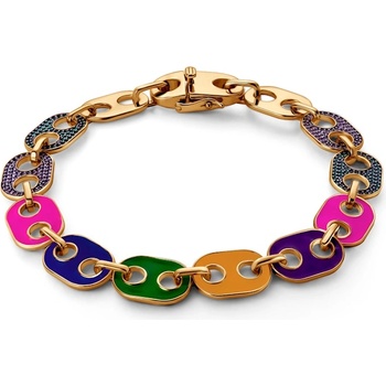 SAVICKI Гривна Prismé: позлатено сребро 925, цирконий