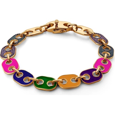 SAVICKI Гривна Prismé: позлатено сребро 925, цирконий