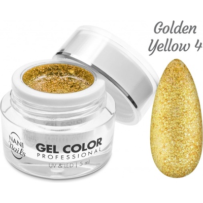 NANI UV/LED gel Glamour Twinkle Golden Yellow 5 ml
