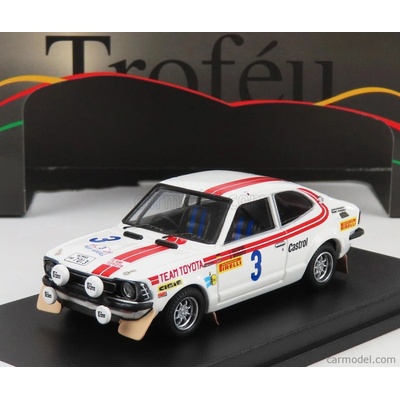 Trofeu Toyota Corolla Levin night Version N 3 Rally Acropolis 1975 A.warmbold J.davenport Bílá Červená 1:43