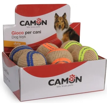 Camon Jute ball - Тренировъчна играчка за кучета - топка от юта, 7 см. /различни цветове