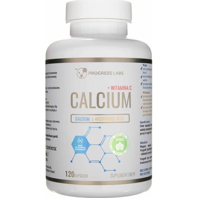 Progress Labs Vápnik + vitamín C 120 kapsúl