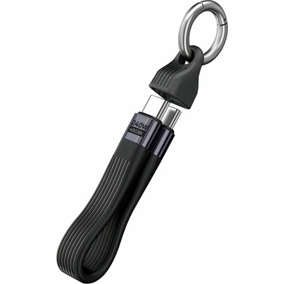 Mobile Origin MO-UK-CB17-BLK s kľúčenkou USB-C na USB-C CB17 240W 40 Gb/s černý