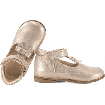 Emel ES2385C-25 balerínky polobotky boty podpatek Thomas zlatá