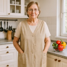 Praktik zástera šatová 3/4. bavlna