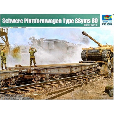 Trumpeter Schwere Plattformwagen Type SSyms 80 1:35